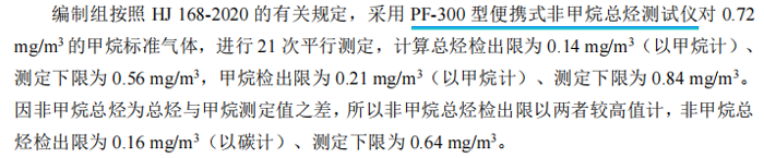《固定污染源廢氣總烴、甲烷和非甲烷總烴的測定便攜式催化氧化-氫火焰離子化檢測器法》